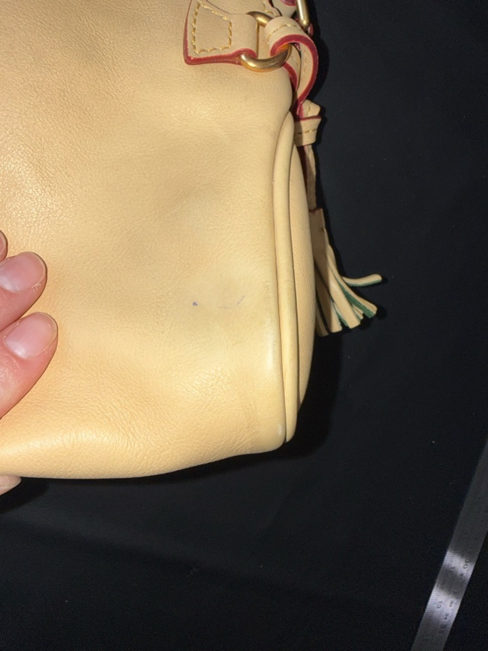 Dooney & Bourke Cream Florentine Nano Crossbody EUC - Picture 8 of 14